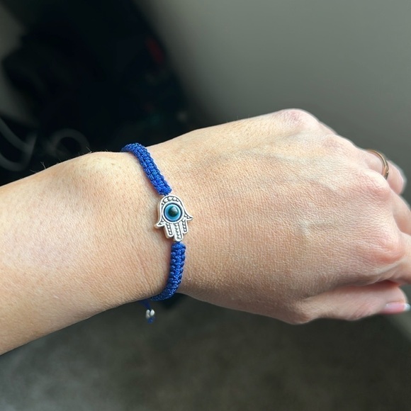 handmade evil eye blue bracelet - Picture 2 of 2